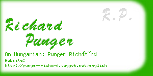 richard punger business card